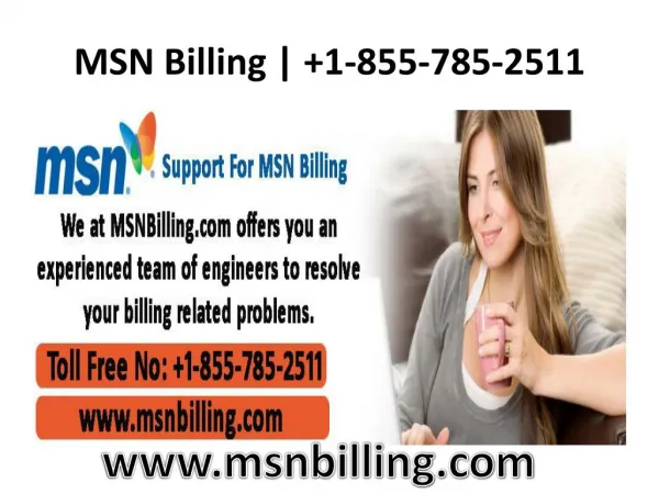 MSN Billing Support | 1-855-785-2511 | MSN Help