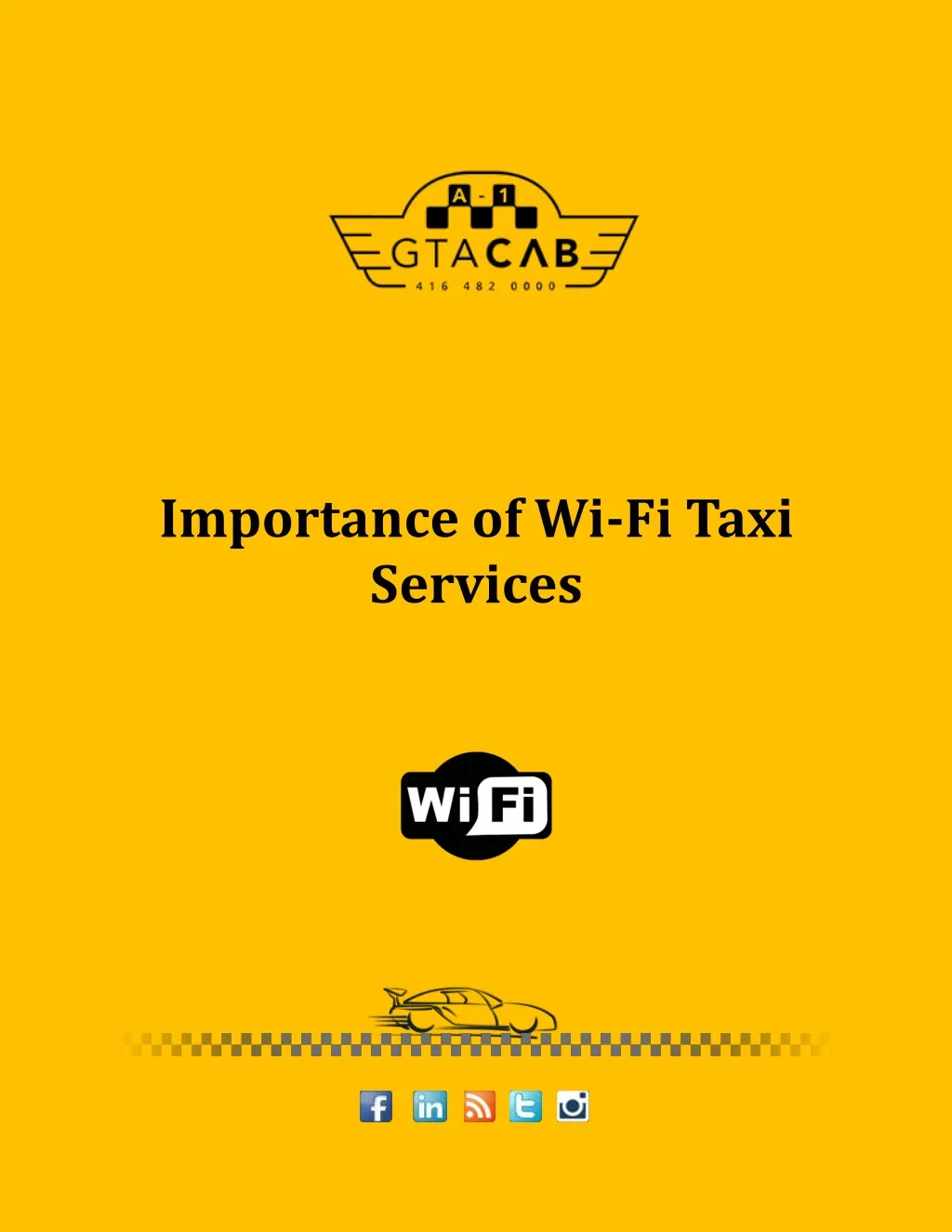 importance of wi fi taxi services