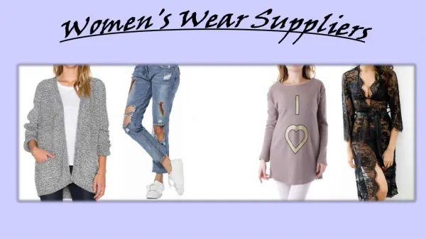 Women's Wear Suppliers