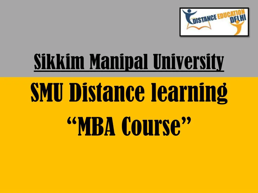 sikkim manipal university