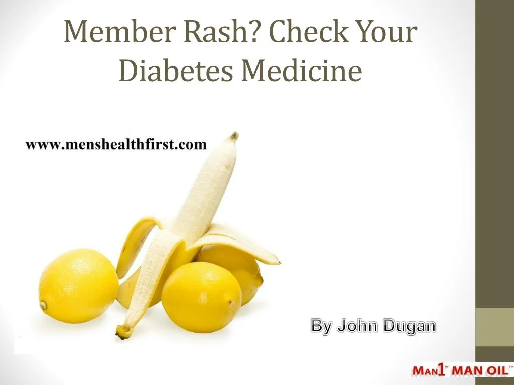 member rash check your diabetes medicine