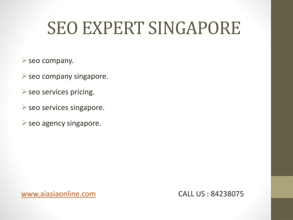 seo expert singapore