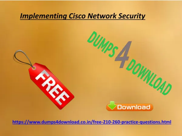 Get Updated Free Cisco 210-260 Exam Questions | Dumps4download.co.in