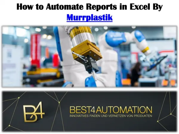 How to Automate Reports in Excel By Best4Automation