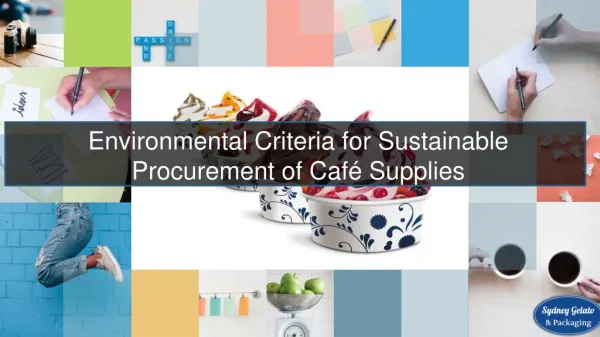 Environmental Criteria for Sustainable Procurement of Café Supplies