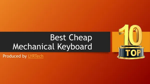 Best Cheap Mechanical Keyboard