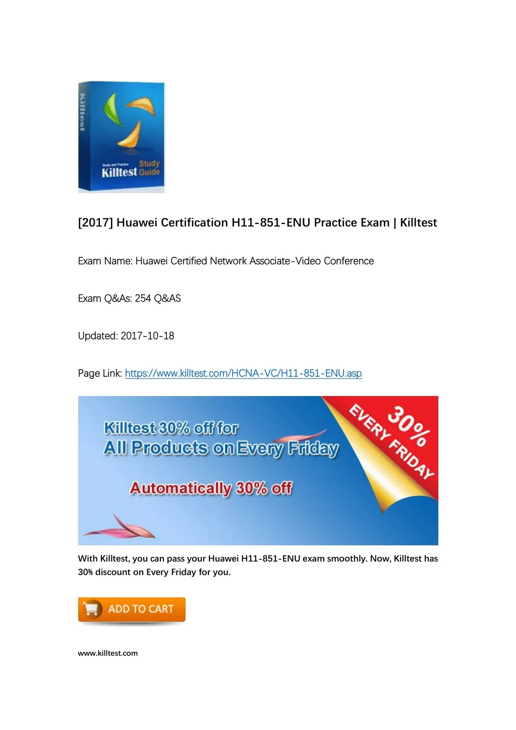 2017 huawei certification h11 851 enu practice