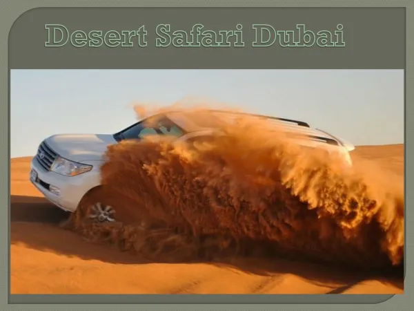 Desert Safari Deal in Dubai.