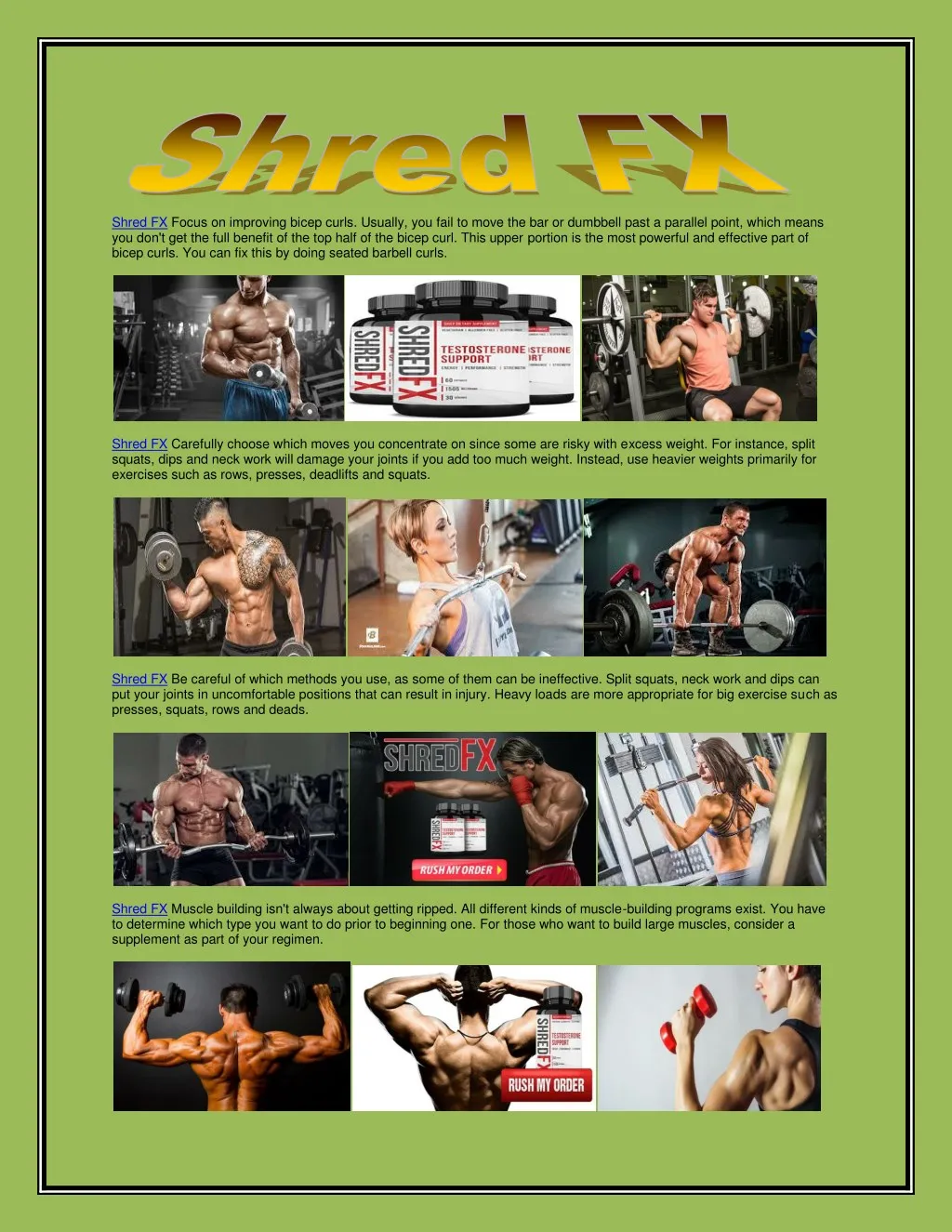 shred fx focus on improving bicep curls usually