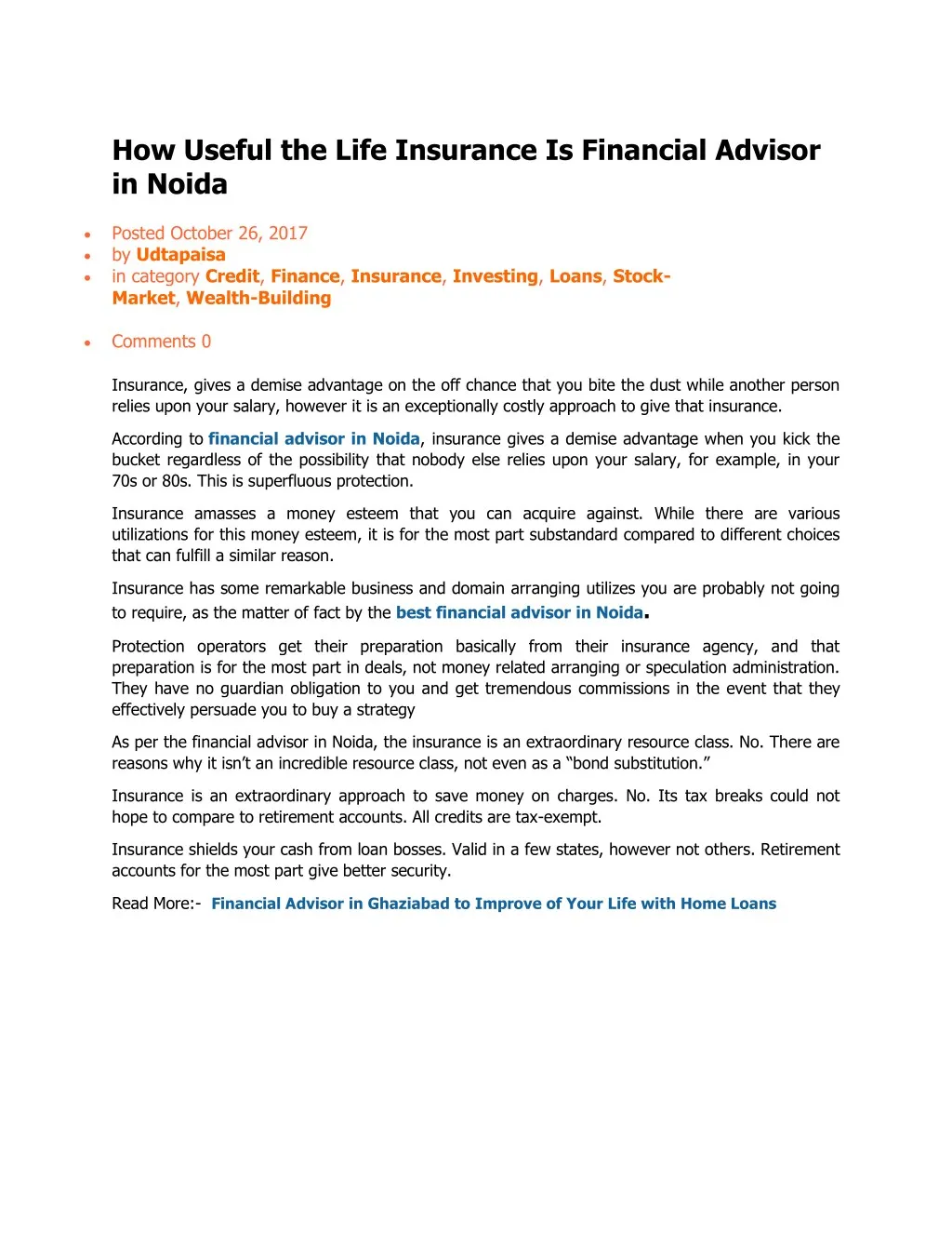 how useful the life insurance is financial