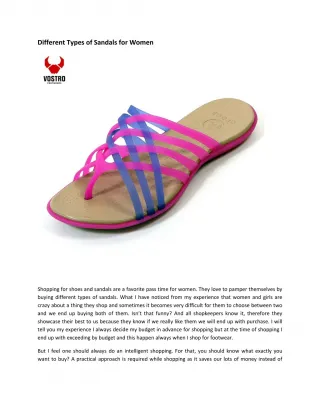 Different Types of Sandals for Women