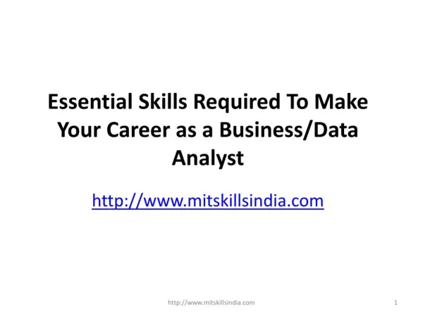 Essential Skills Required To Make Your Career as a Data Analyst