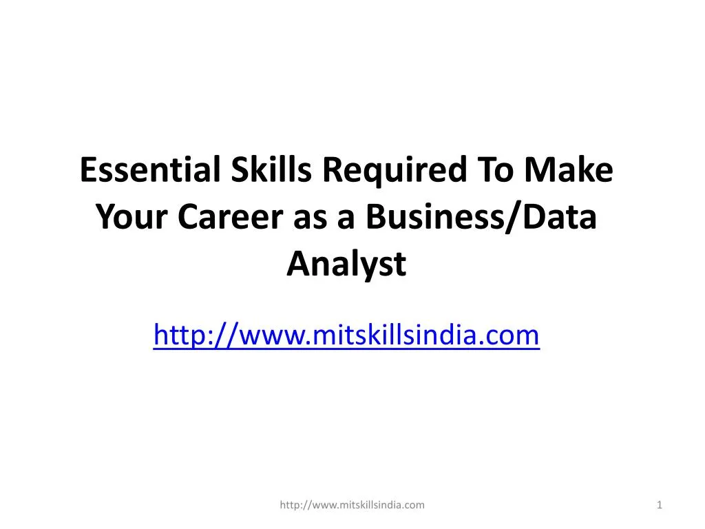 essential skills required to make your career as a business data analyst
