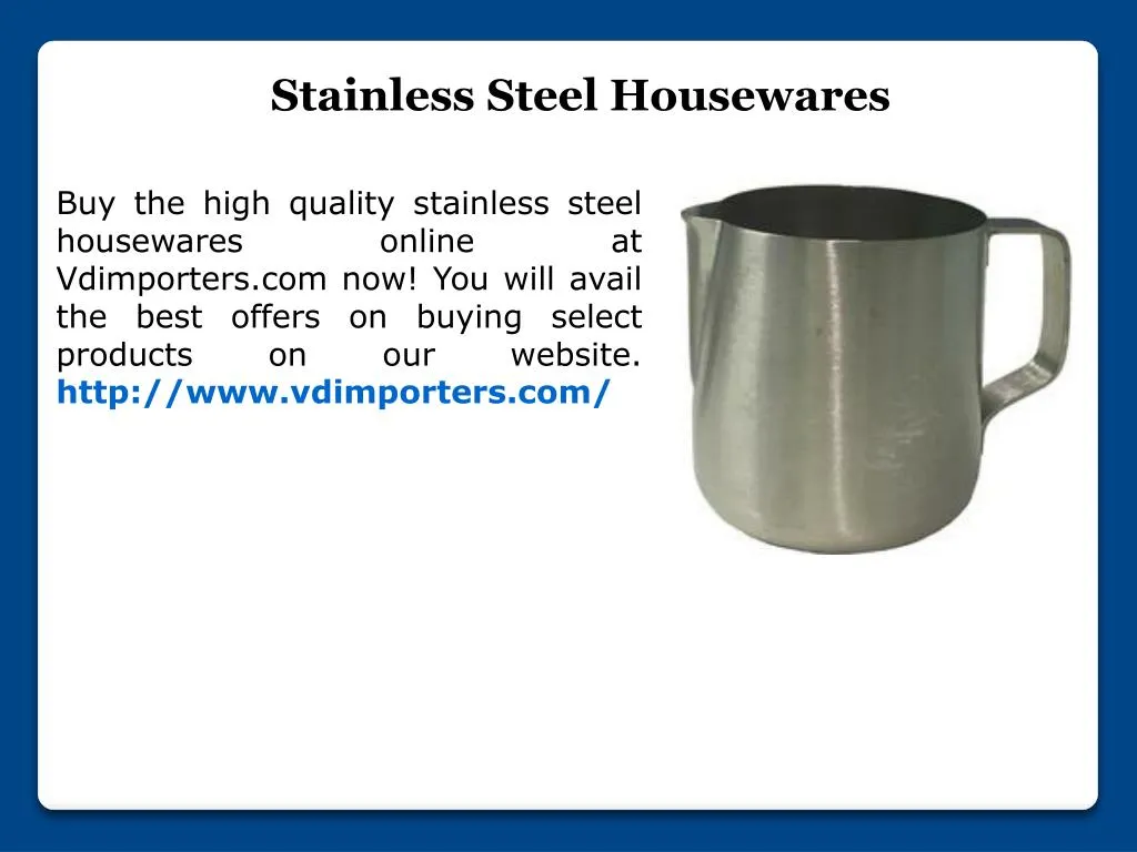 stainless steel housewares