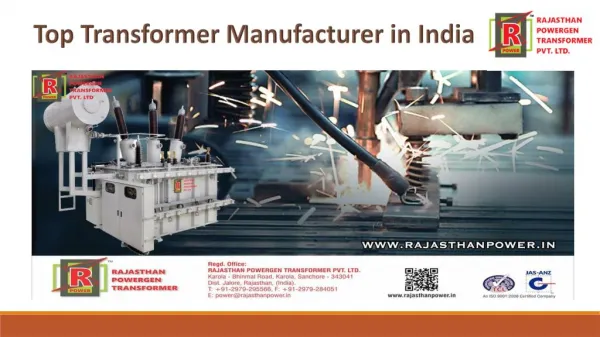 Transformer Manufacturer in India