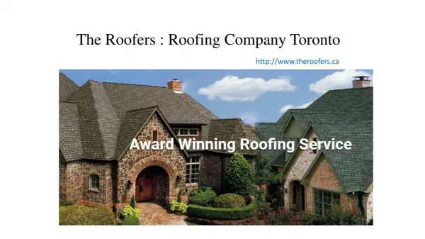 Roofing Company Toronto - Get the Best Services for Roof Repairs!