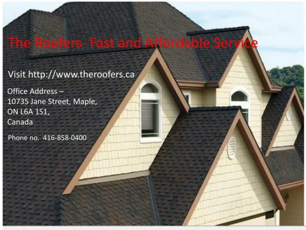 The roofers- fast and affordable Roofing service
