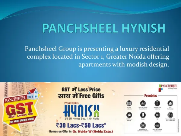 Panchsheel Hynish, Sector 1, Greater Noida