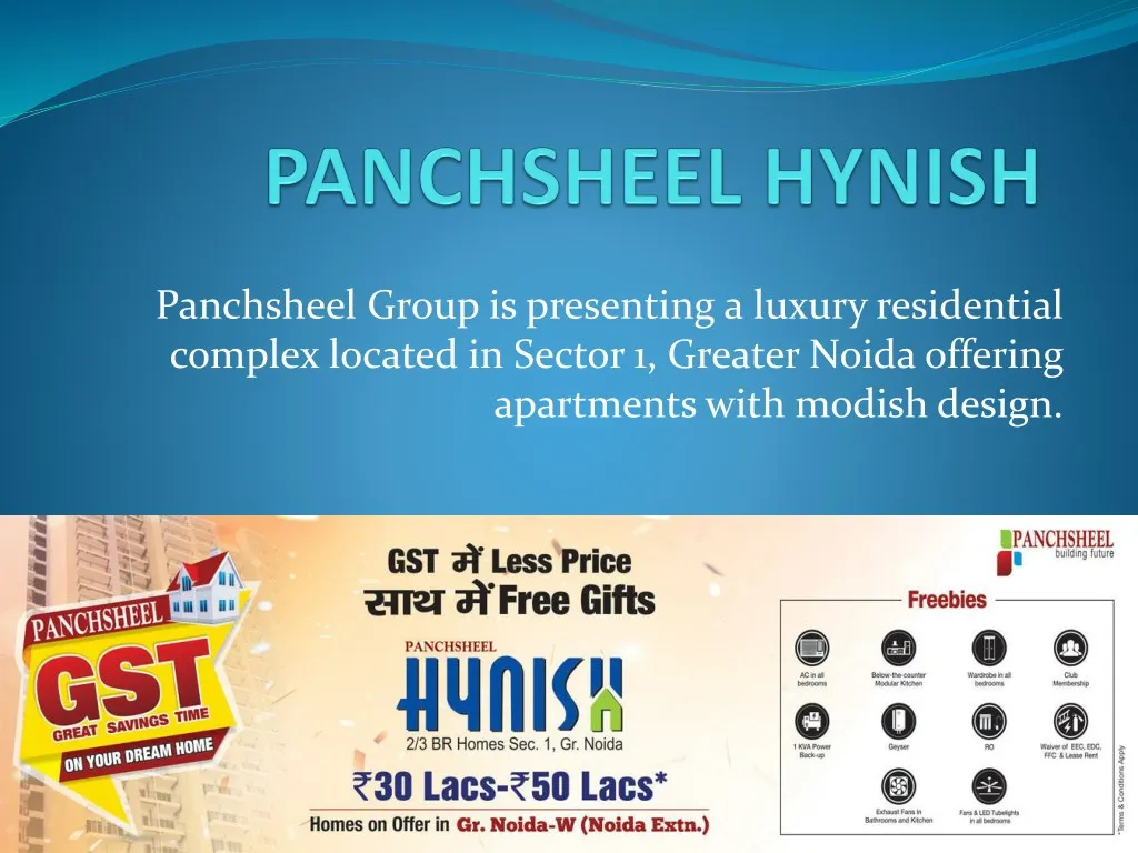panchsheel group is presenting a luxury
