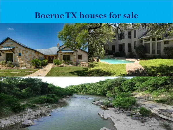 Boerne TX houses for sale
