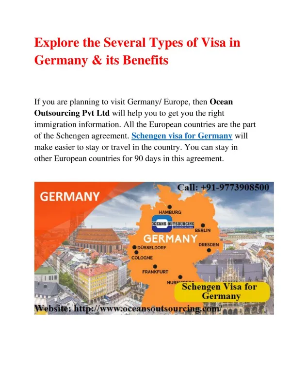 Schengen visa for Germany