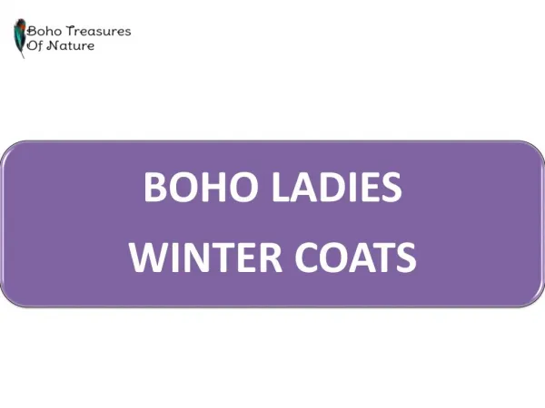 Boho Ladies Winter Coats