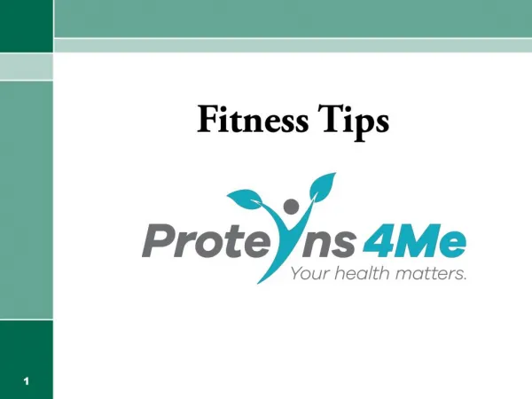 Fitness Tips By Proteins 4 Me
