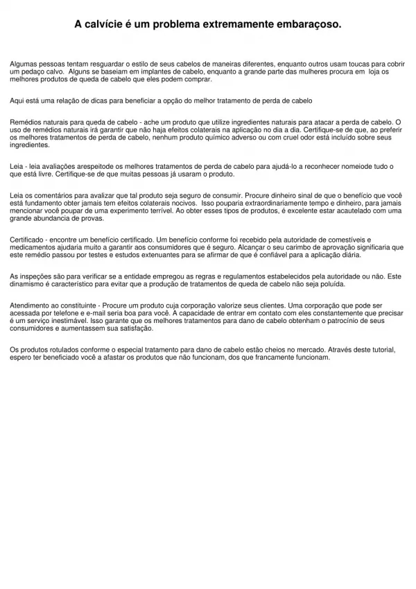 a calv cie um problema extremamente embara oso