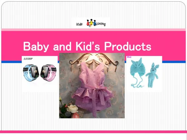 Online Shopping for Kids and Baby Products