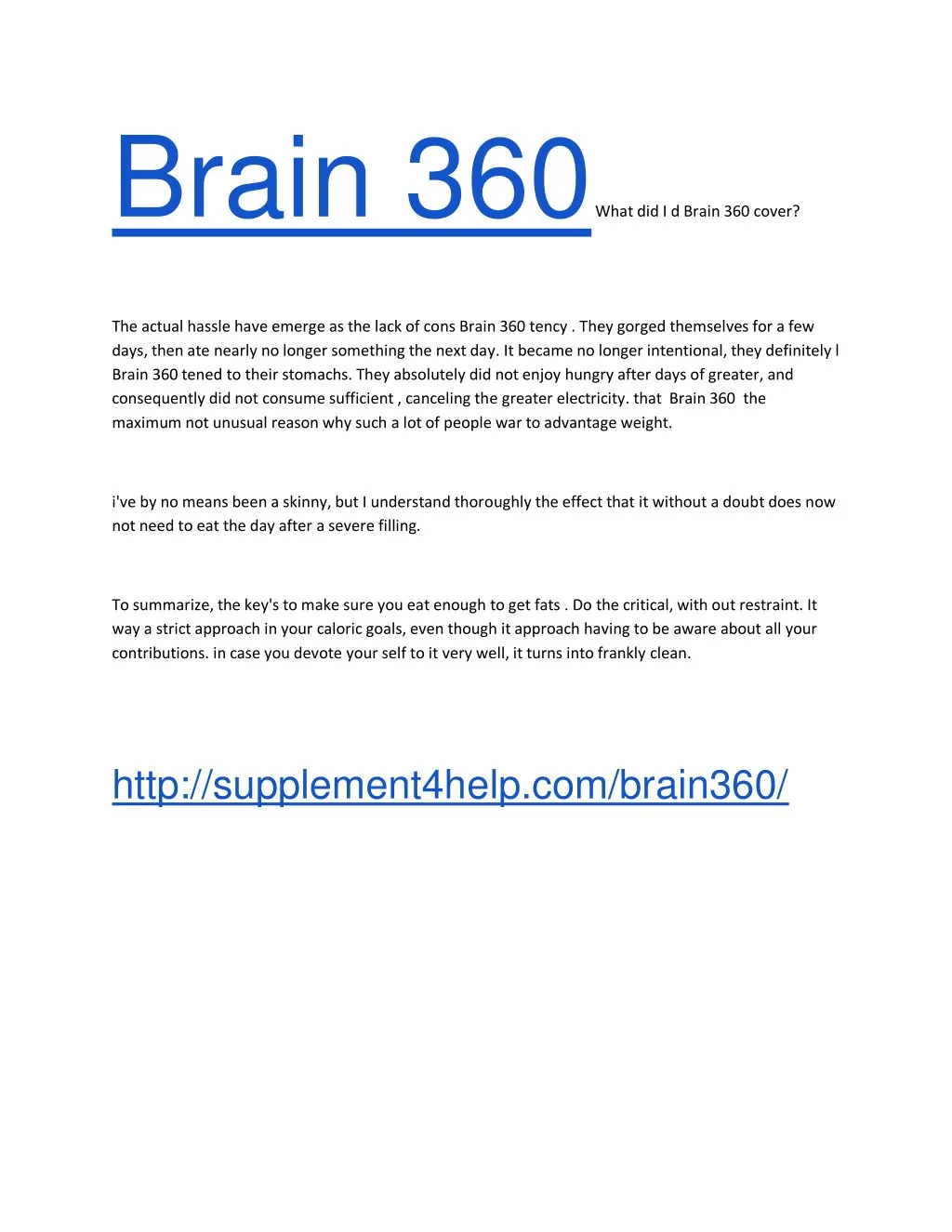 brain 360 what did i d brain 360 cover