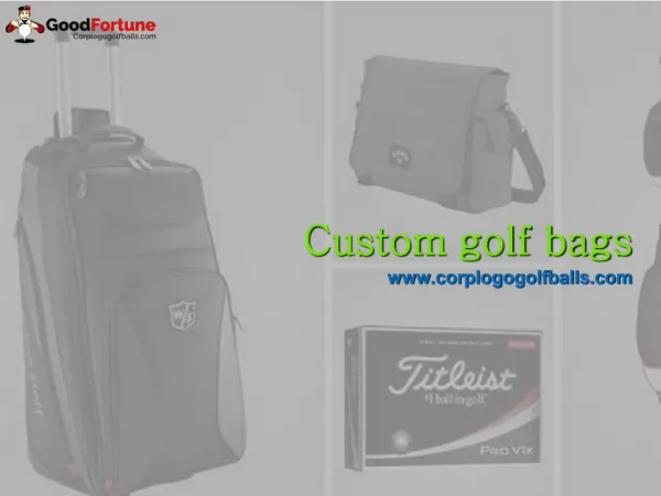 Custom golf bags usa