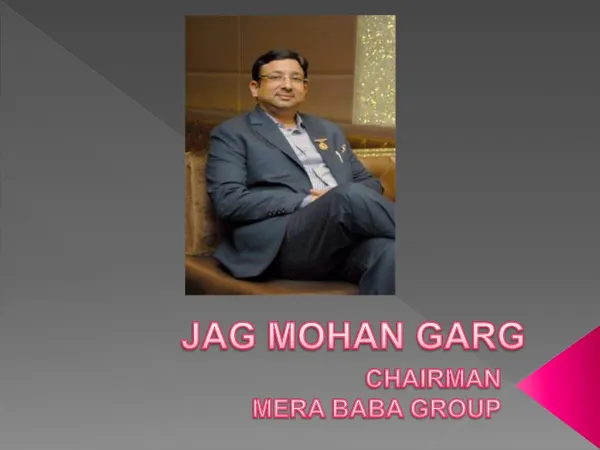 Jagmohan Garg Delhi based businessman