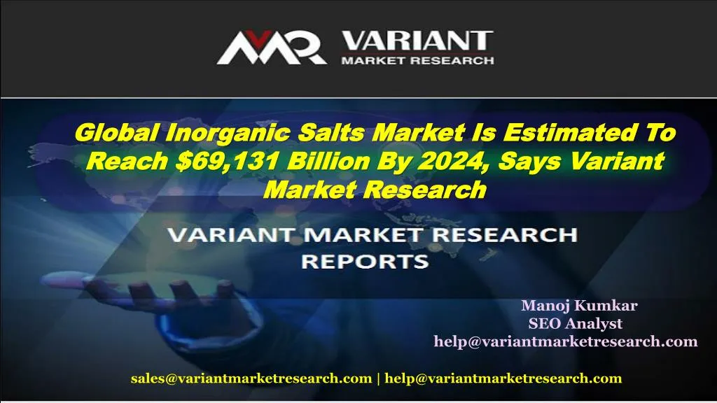 global inorganic salts market is estimated