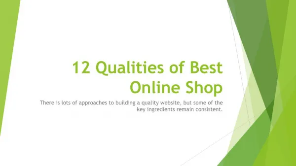 12 qualities of best online shop