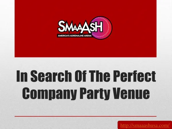 In Search Of The Perfect Company Party Venue