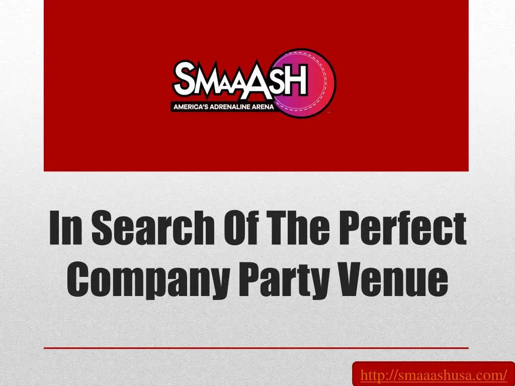 in search of the perfect company party venue