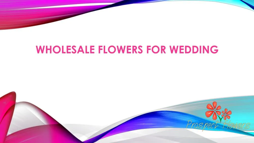 wholesale flowers for wedding