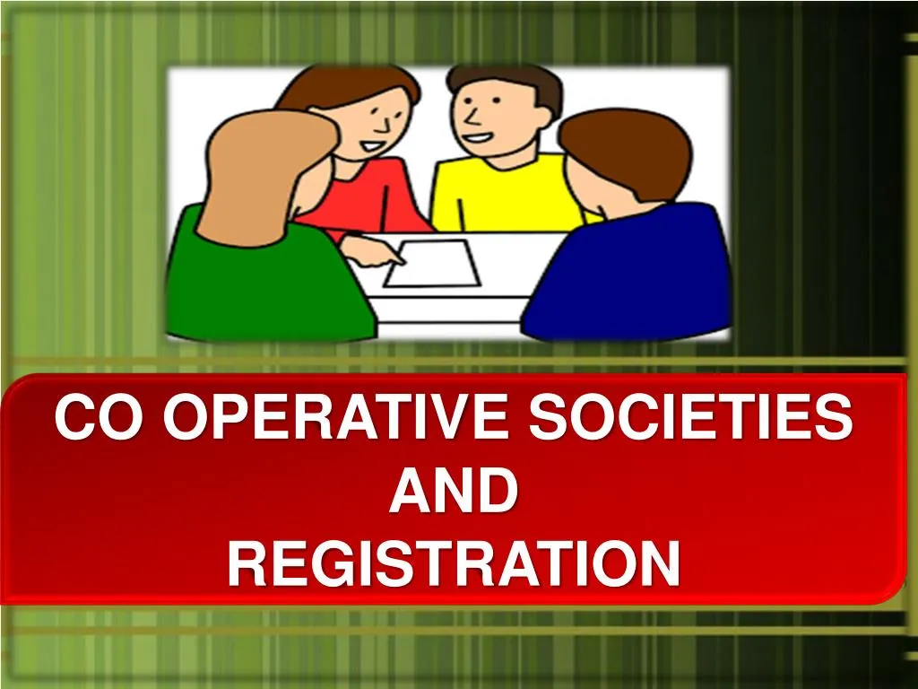 co operative societies and registration