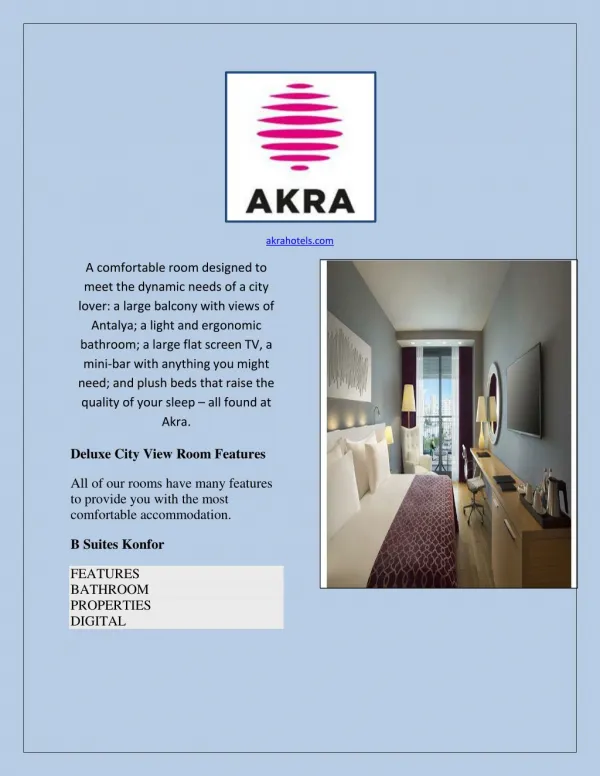 Antalya luxury hotels - Akra Hotels
