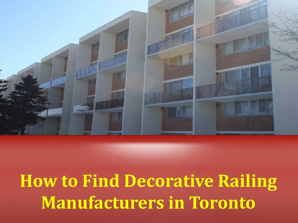 how to find decorative railing manufacturers