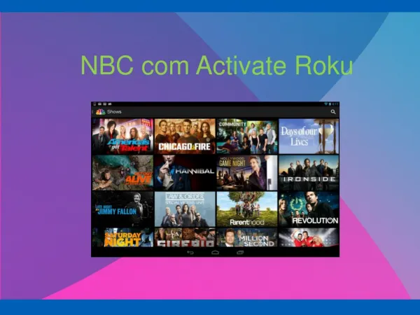 NBC com Activate Roku