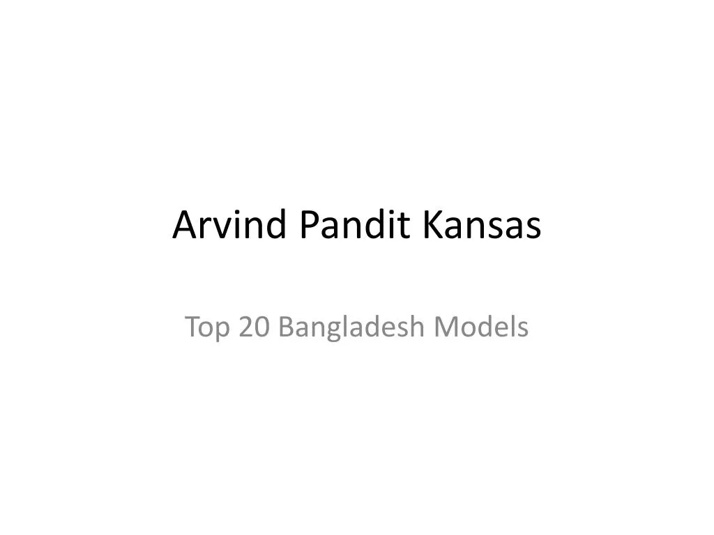 arvind pandit kansas