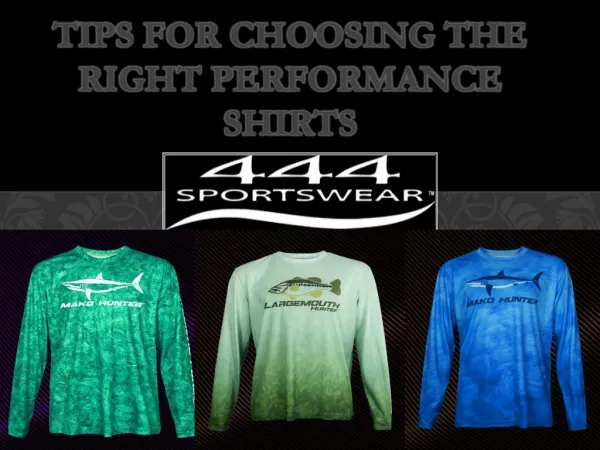 Tips for Choosing the Right performance shirts