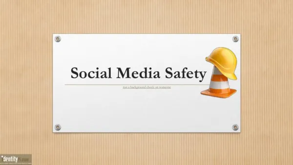 Social Media Safety