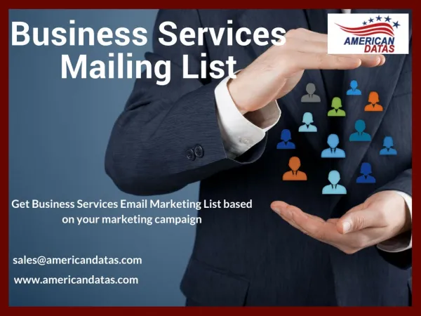 Business Services Mailing List | Business Services Marketing Database | Email Marketing