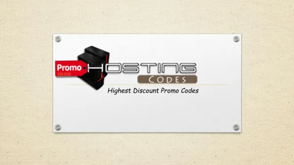 Highest Discount Promo Codes