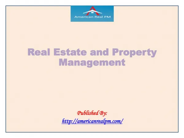 Real Estate and Property Management