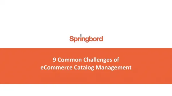 9 Common Challenges of eCommerce Catalog Management
