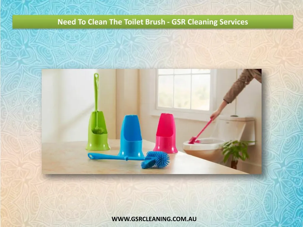 need to clean the toilet brush gsr cleaning