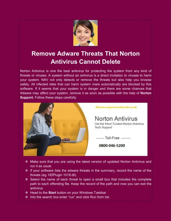 Remove Adware Threats That Norton Antivirus Cannot Delete